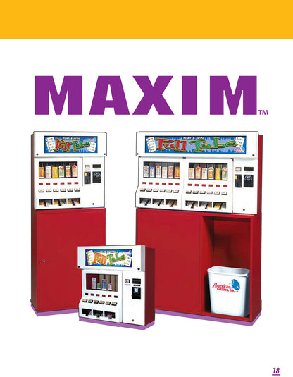 MAXIM TM Pull-Tab Vending Machines