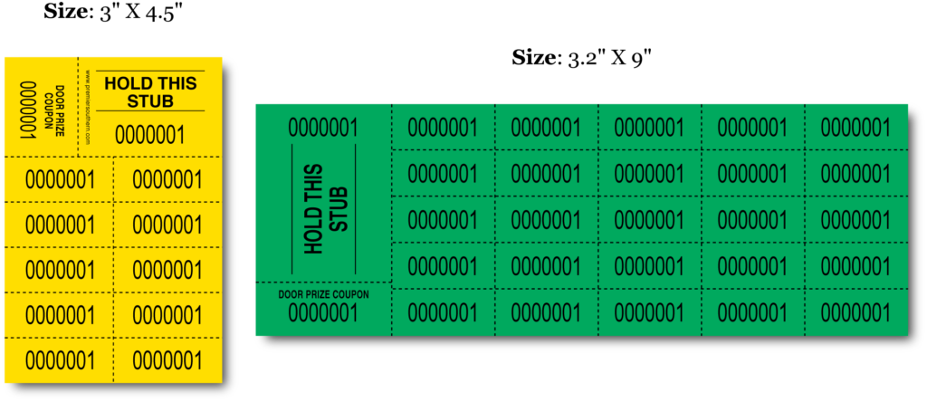 Penny Sale Ticket Sheets