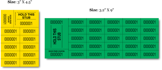 Penny Sale Ticket Sheets