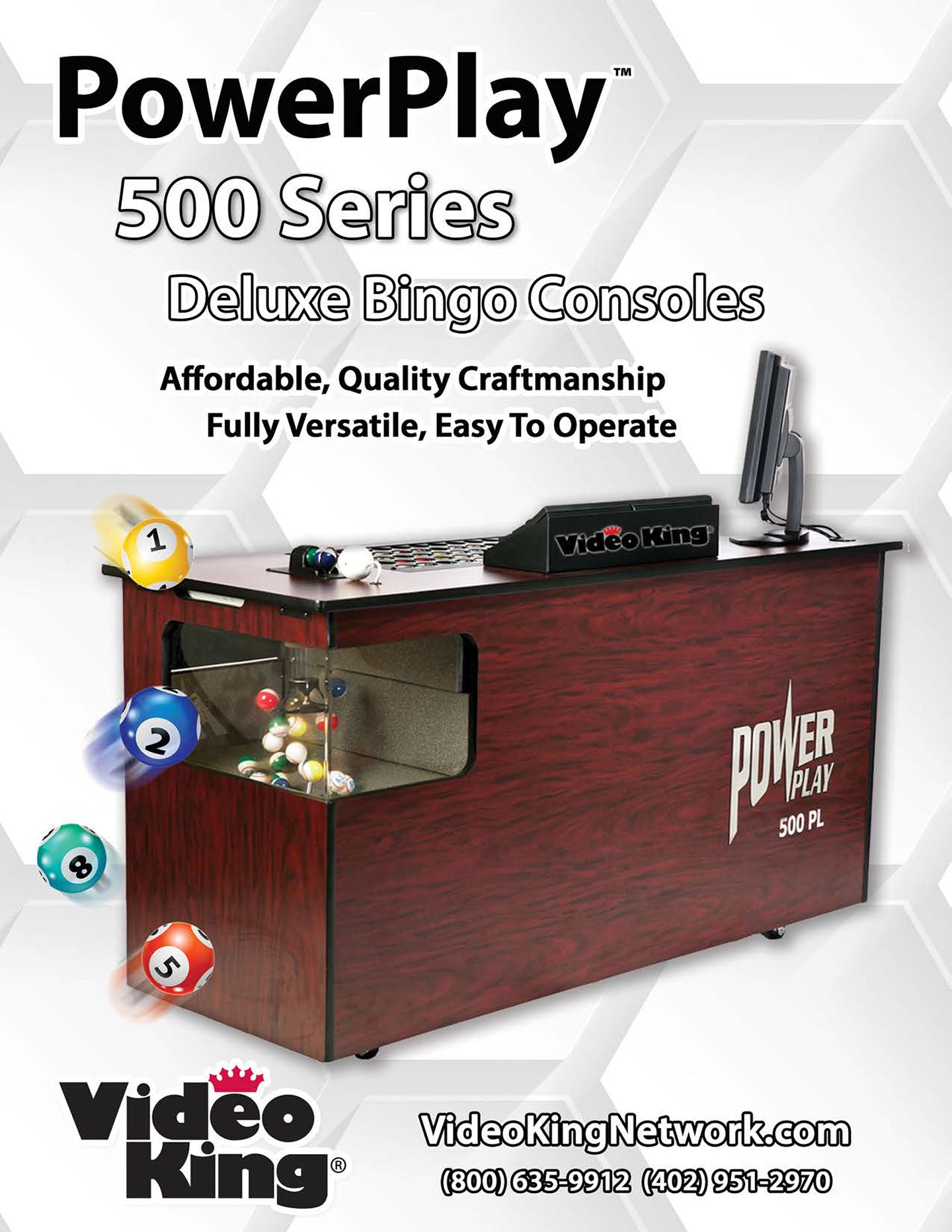 Power Play 500 Series Deluxe Bingo Consoles – TMMerchandising